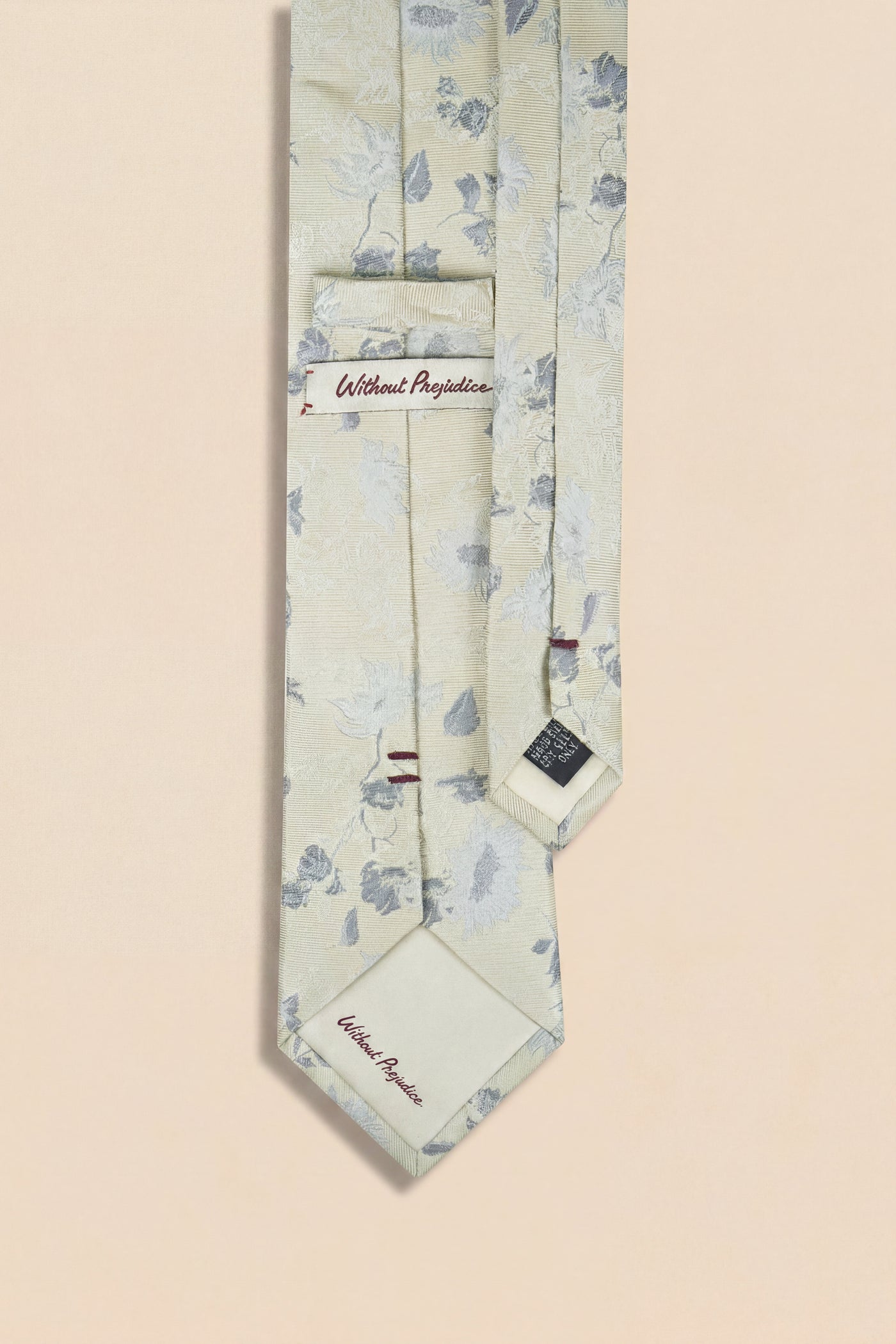 Adriana Silk Floral Champagne Tie