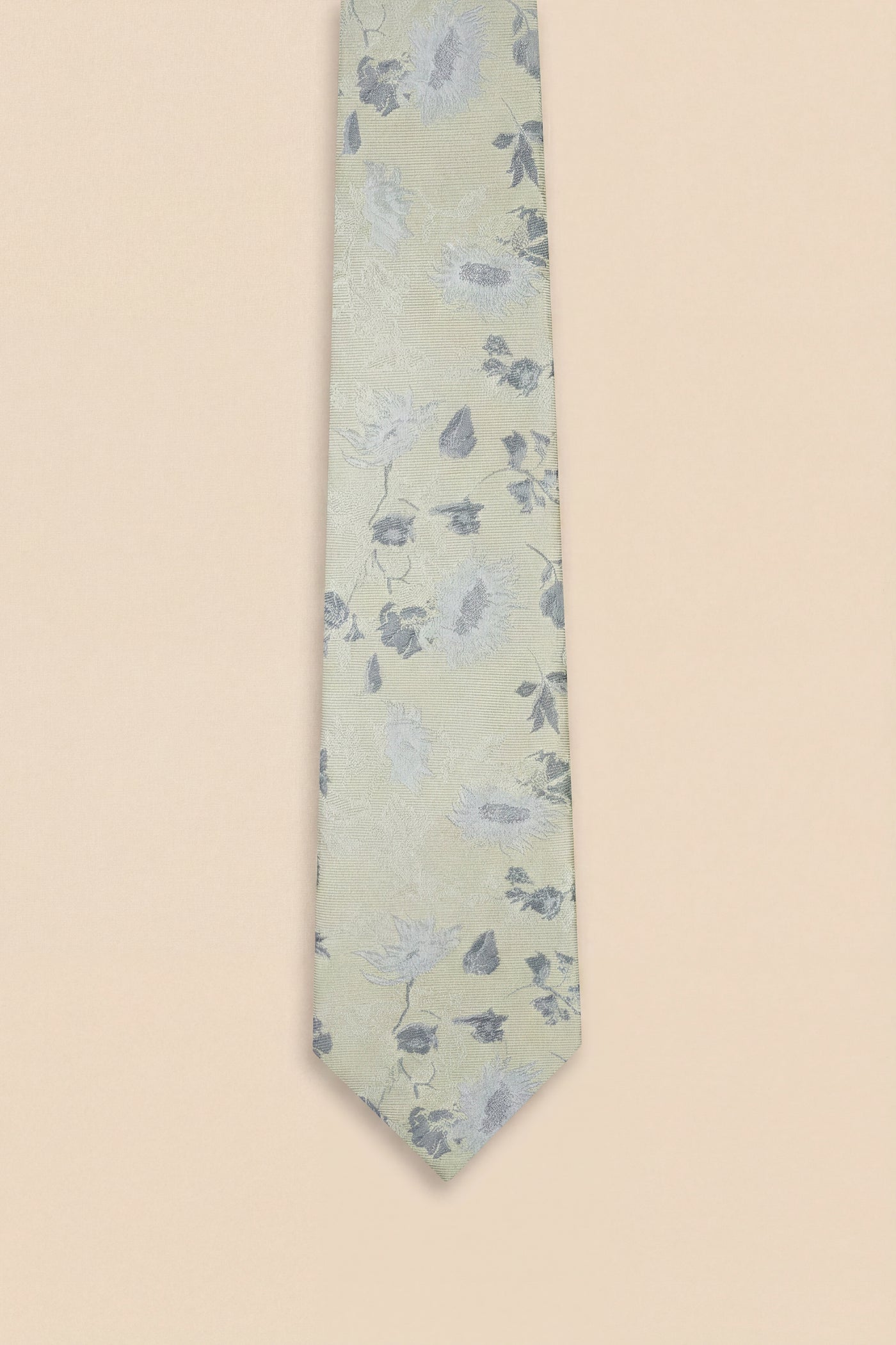 Adriana Silk Floral Champagne Tie