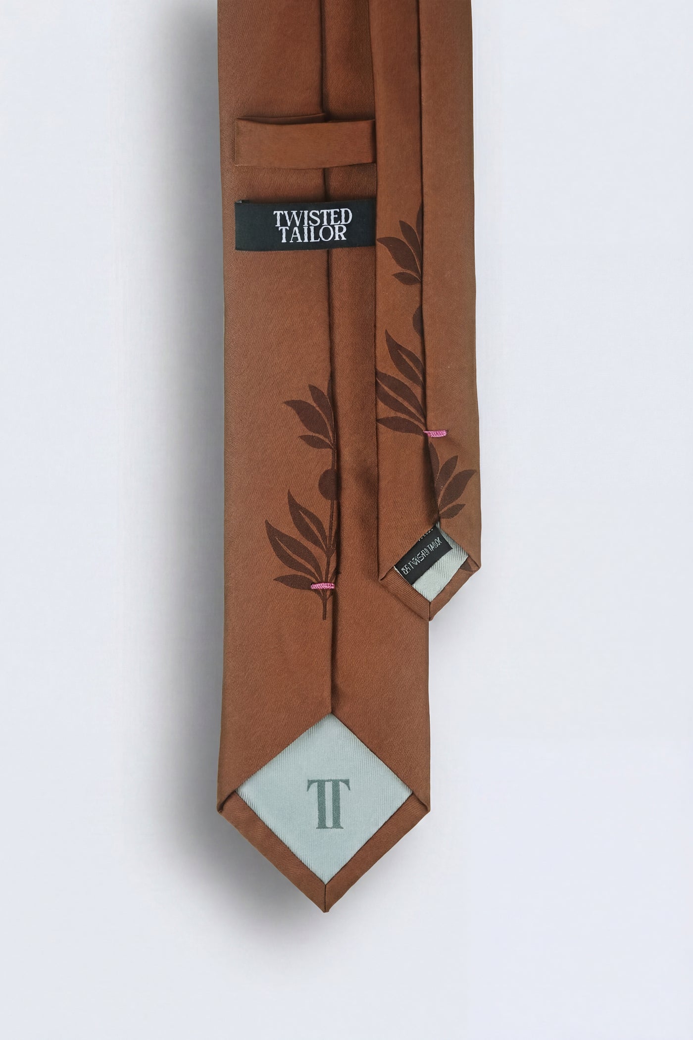 Atticus Floral Placement Rust Tie