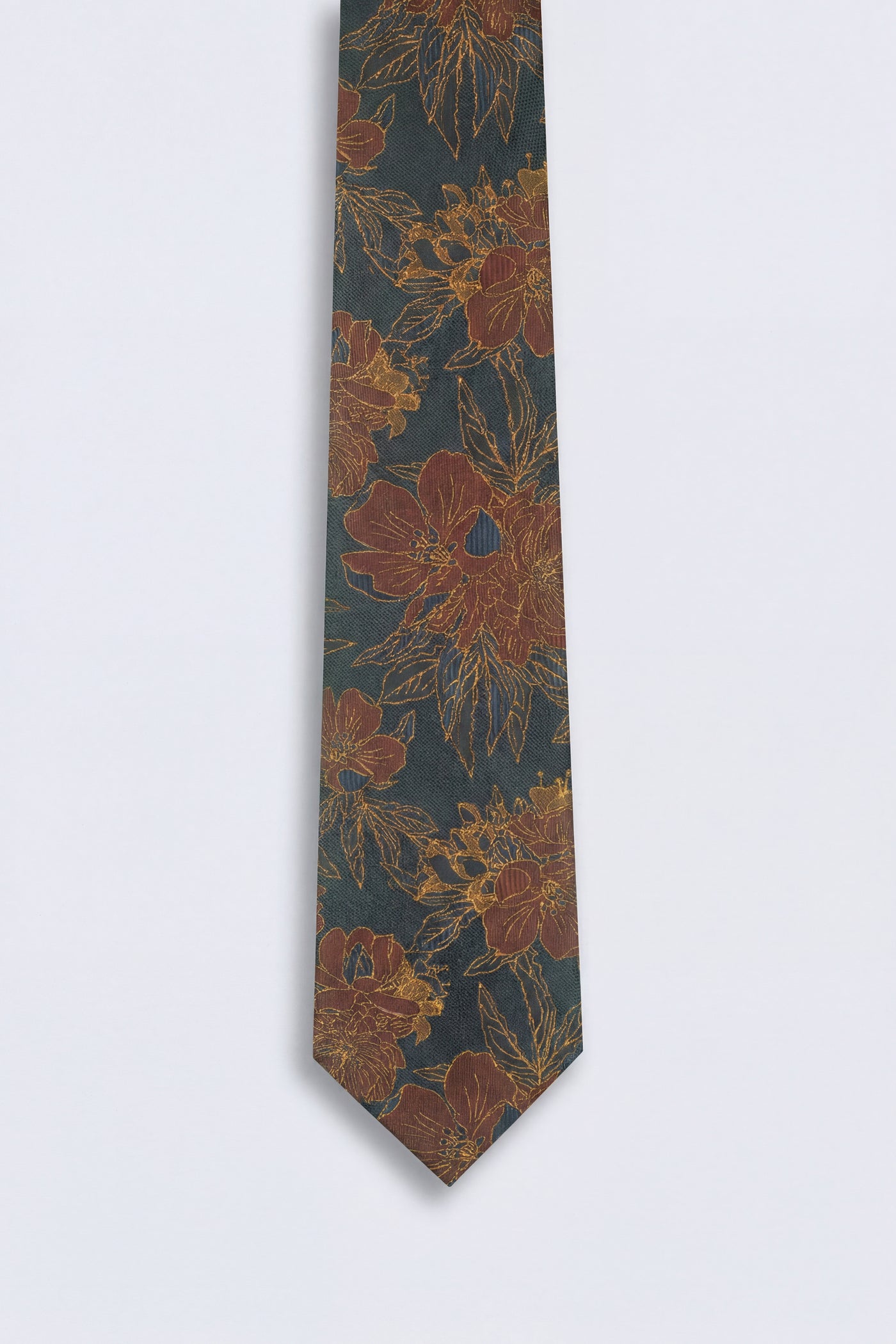 Barnaby Floral Navy Gold Tie