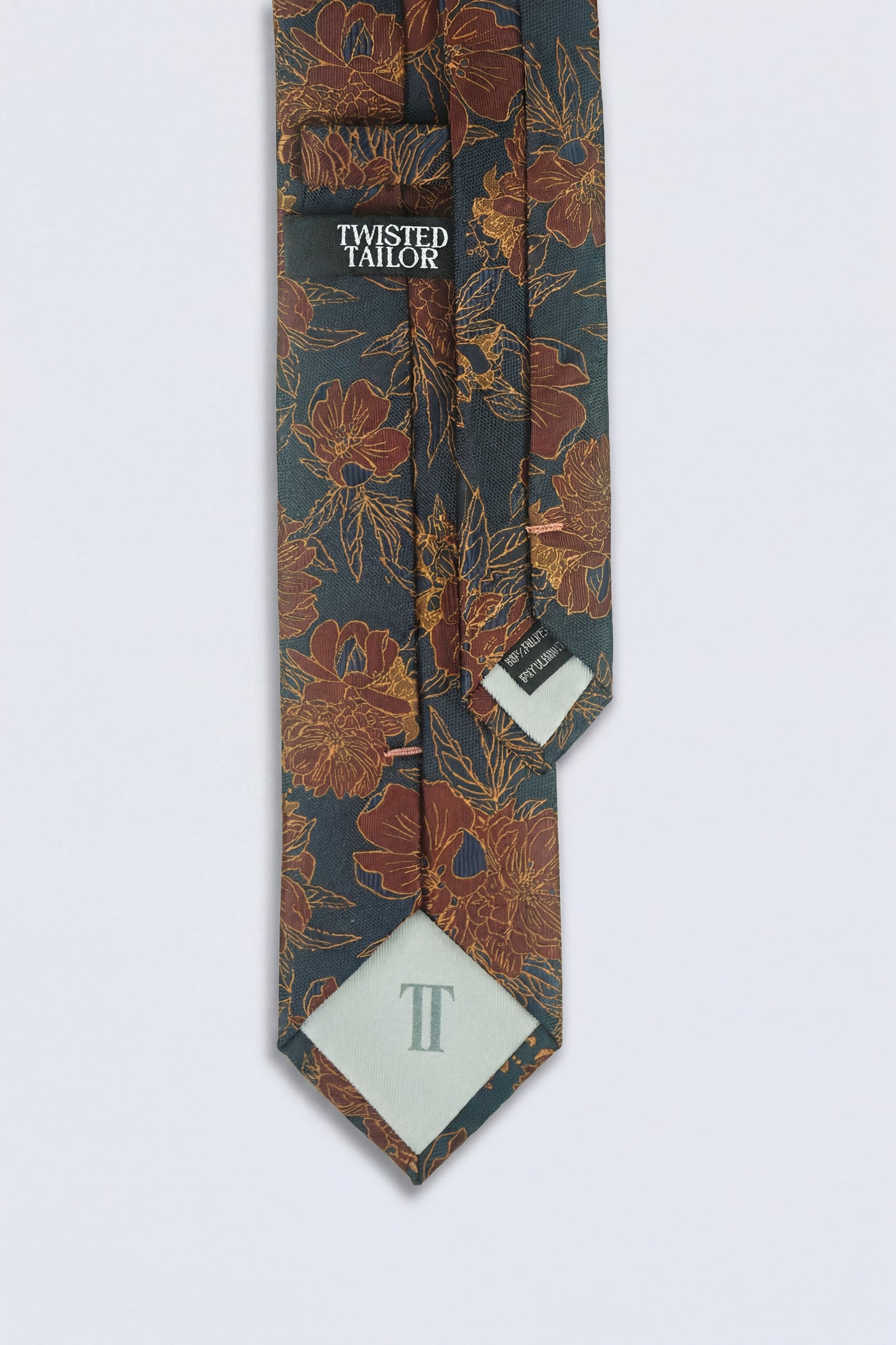 Barnaby Floral Navy Gold Tie