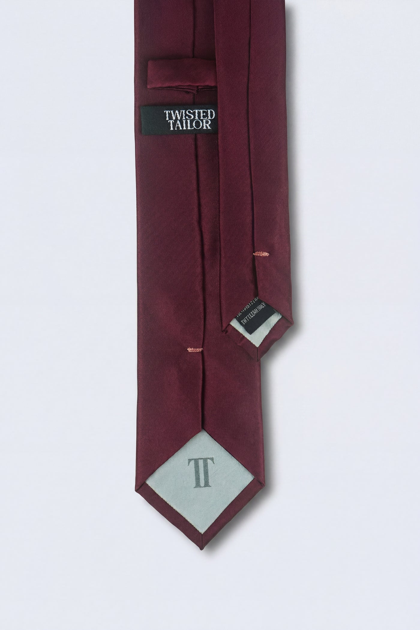 Ellroy Plain Burgundy Tie