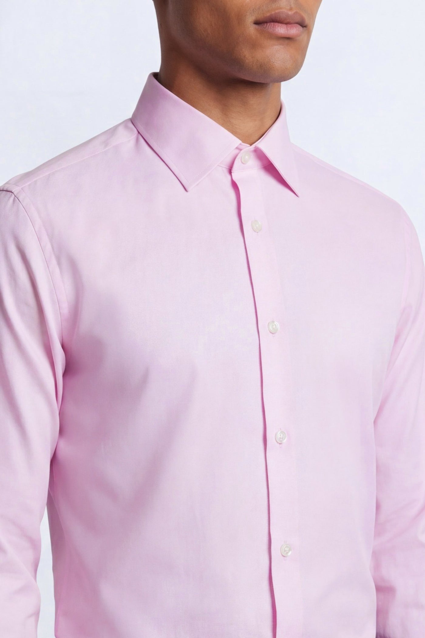 Apsley Slim Fit Pink Cotton Shirt