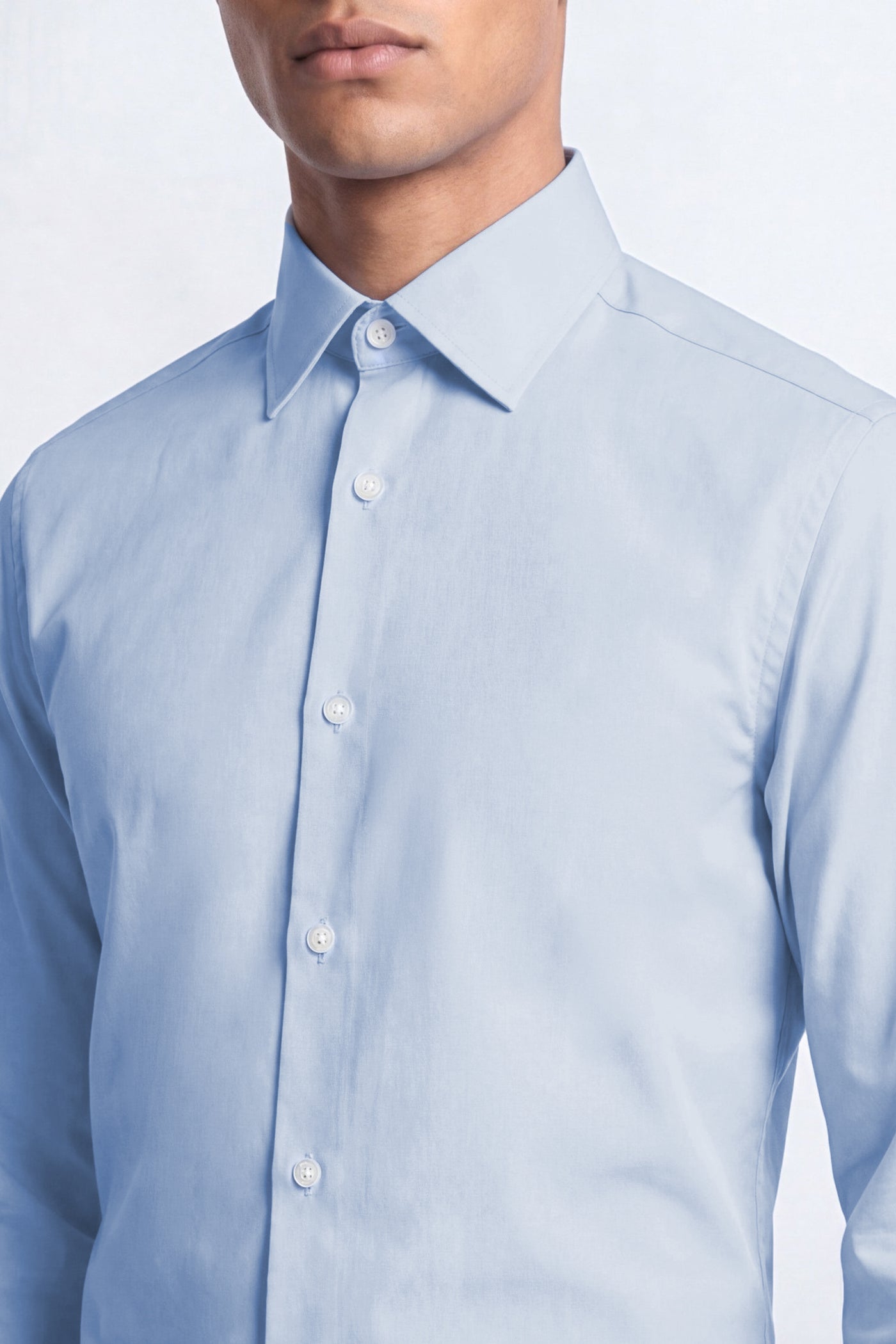 Apsley Slim Fit Blue Cotton Shirt