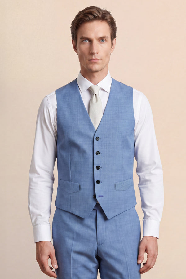 Kilburn Vest Light Blue
