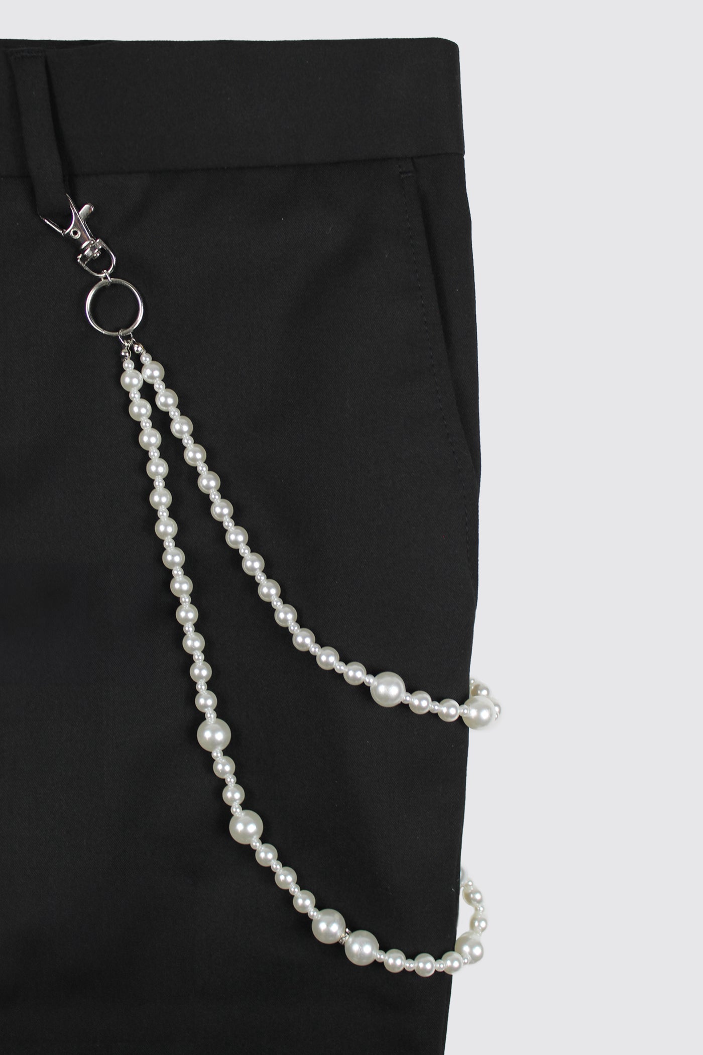 Flint Slim Fit Black Tuxedo With Pearl Detailing