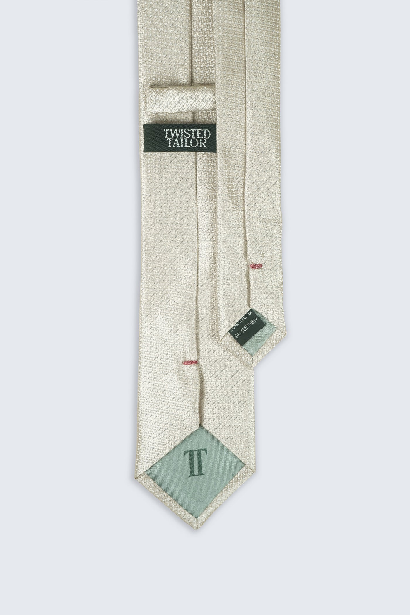 Miles Texture Tie Ecru and Champagne Hank