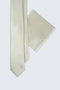 Miles Texture Tie Ecru and Champagne Hank