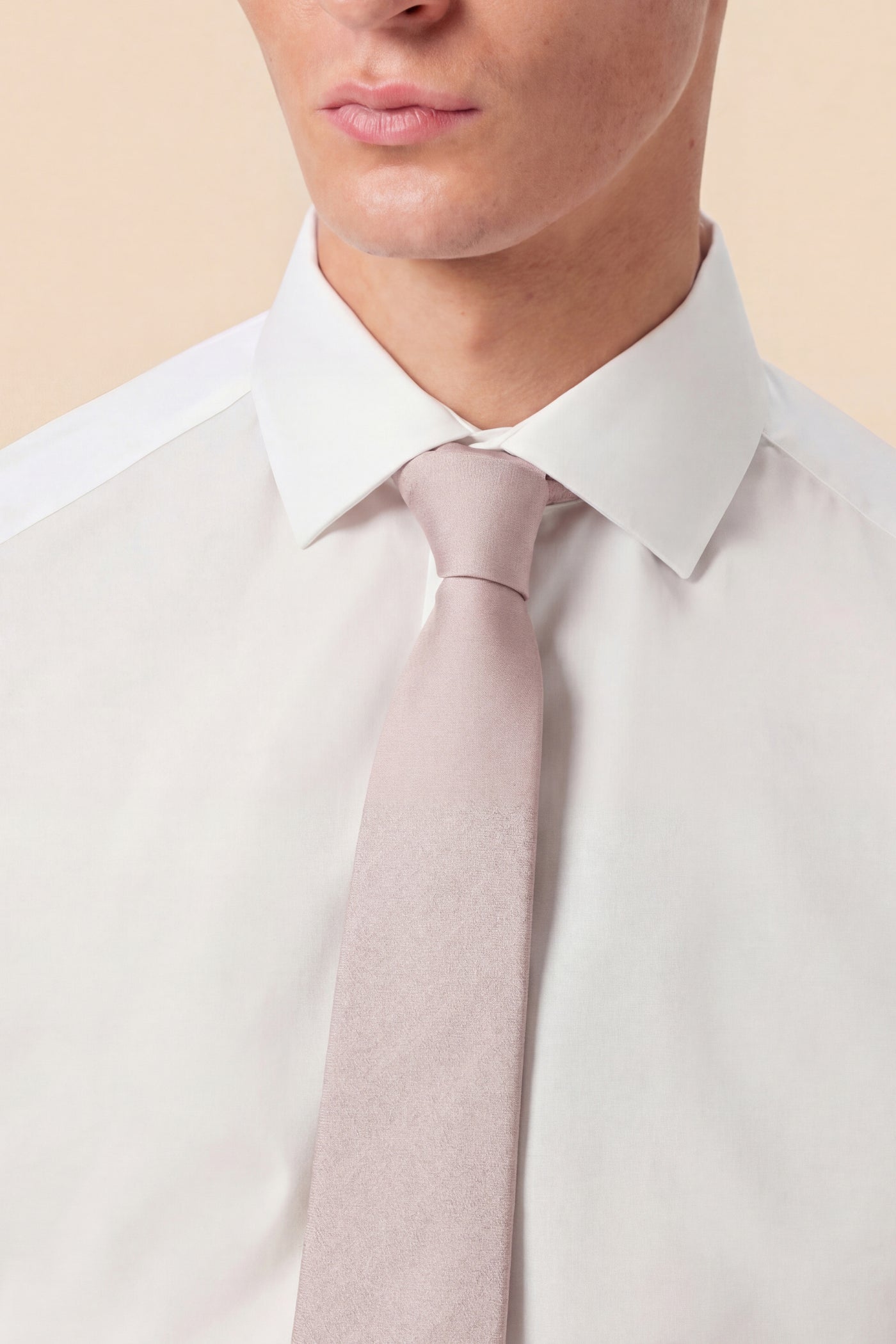 Allegra Silk Texture Pink Tie