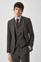 Uptown Slim Fit Brown Tweed Wool Jacket