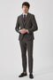 Uptown Slim Fit Tweed Brown Wool Suit