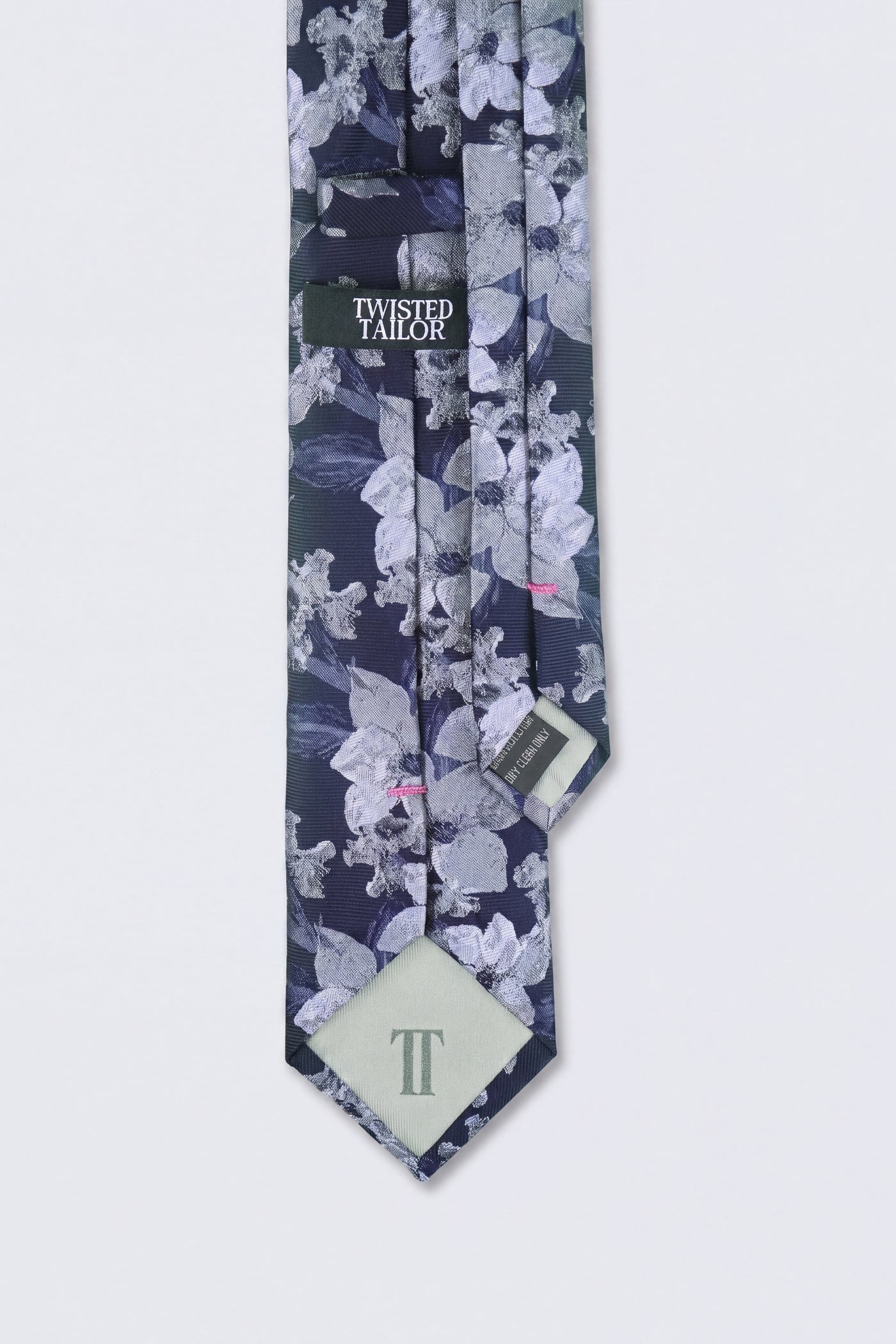Victor Print Tie Navy Floral