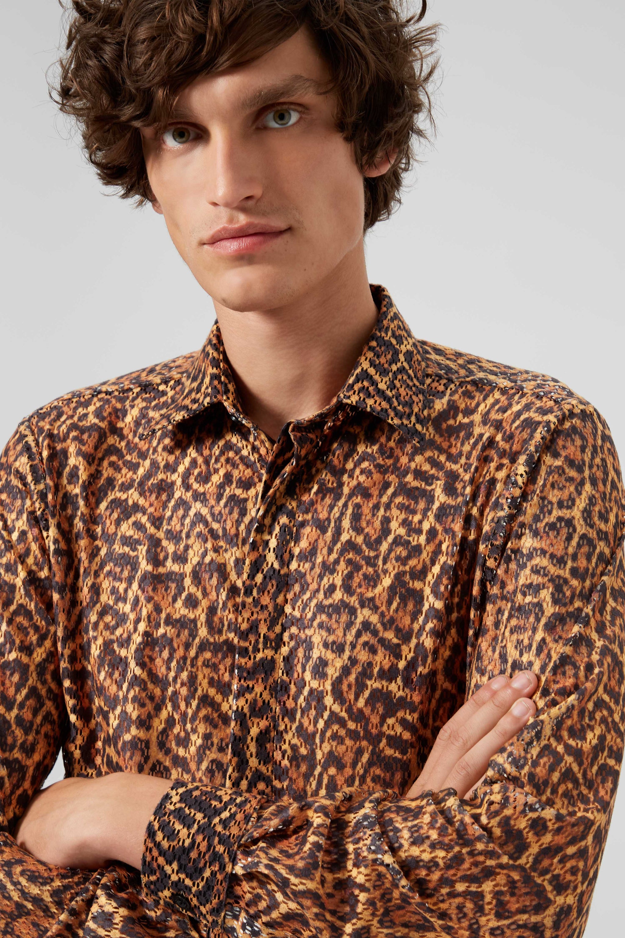 トップス MAGLIANO LEOPARD SKIN TWISTED SHIRT MAGLIANO LEOPARD SKIN TWISTED SHIRT