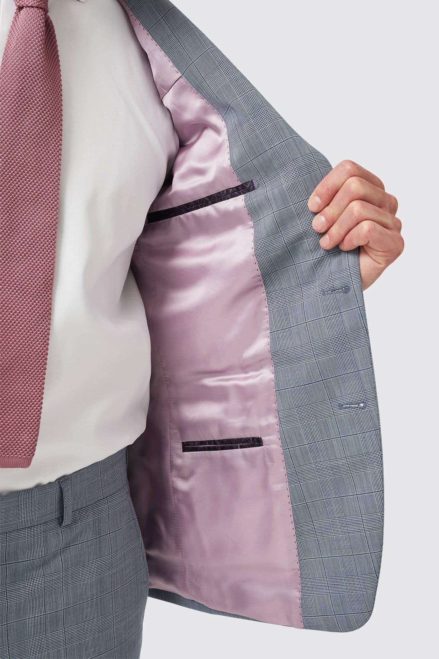 Grengall Slim Fit Blue Check Wool Jacket - ARCHIVE