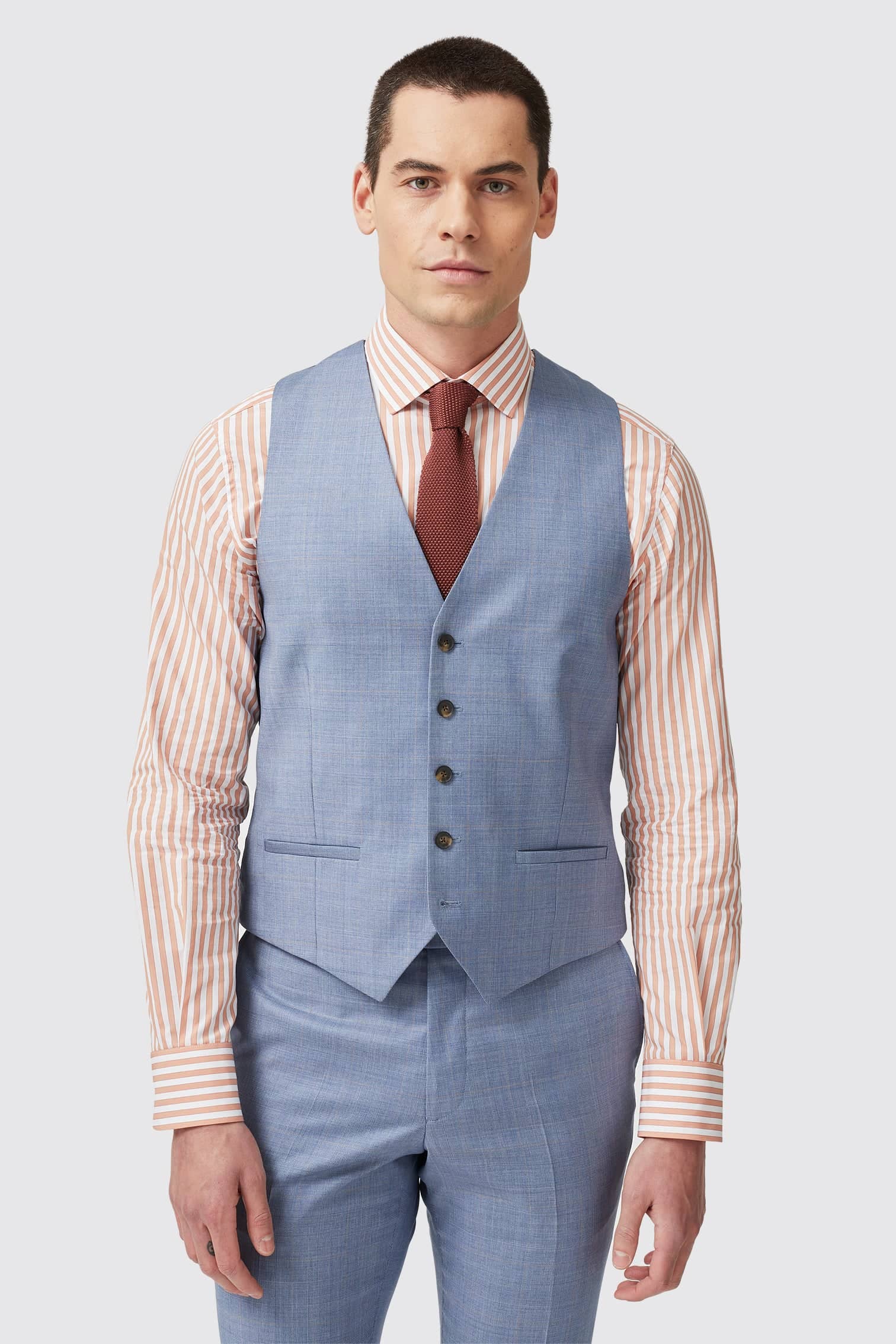Waistcoat light deals blue