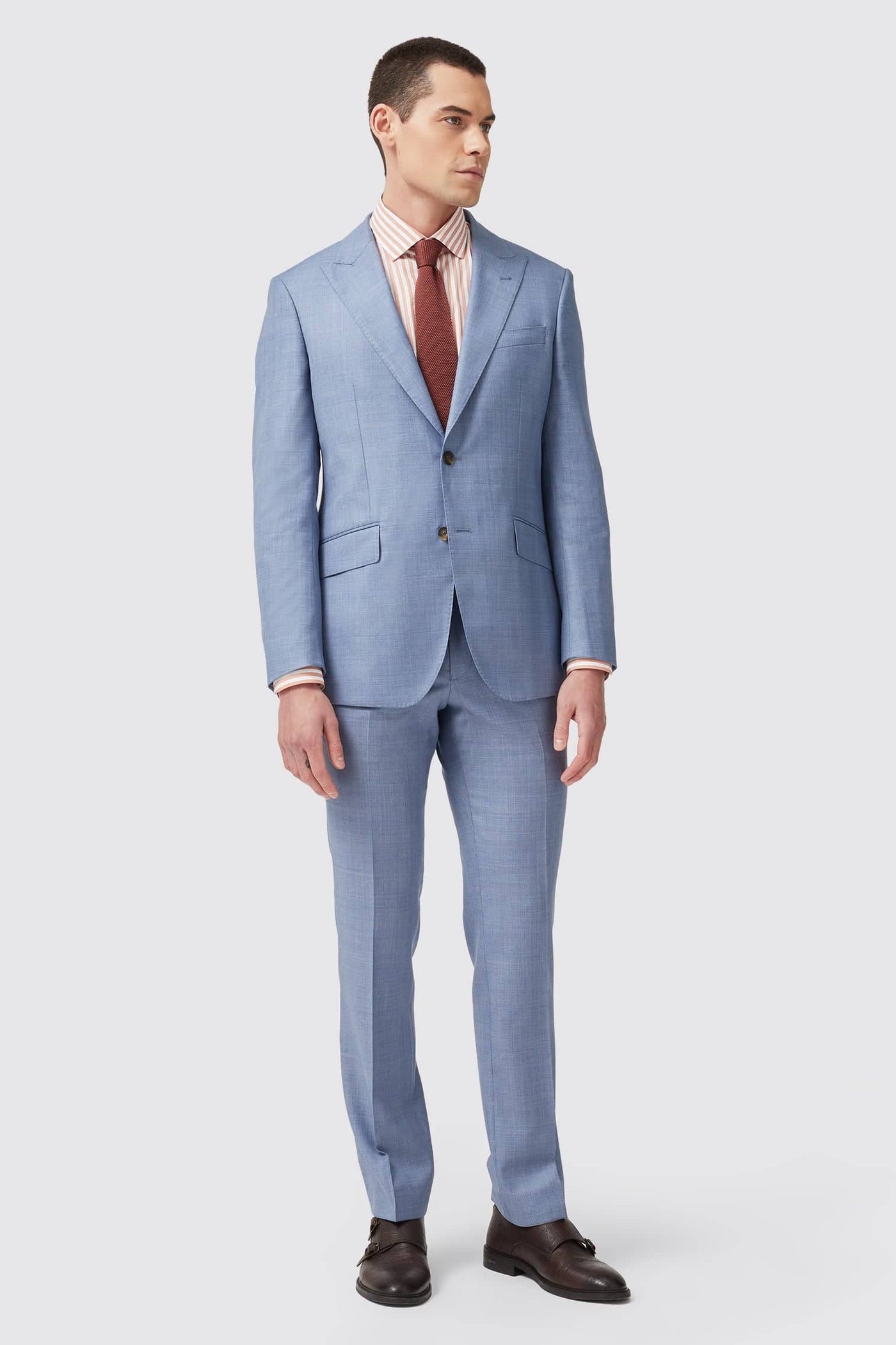 Rivulet Tailored Fit Blue Check Wool Jacket - ARCHIVE