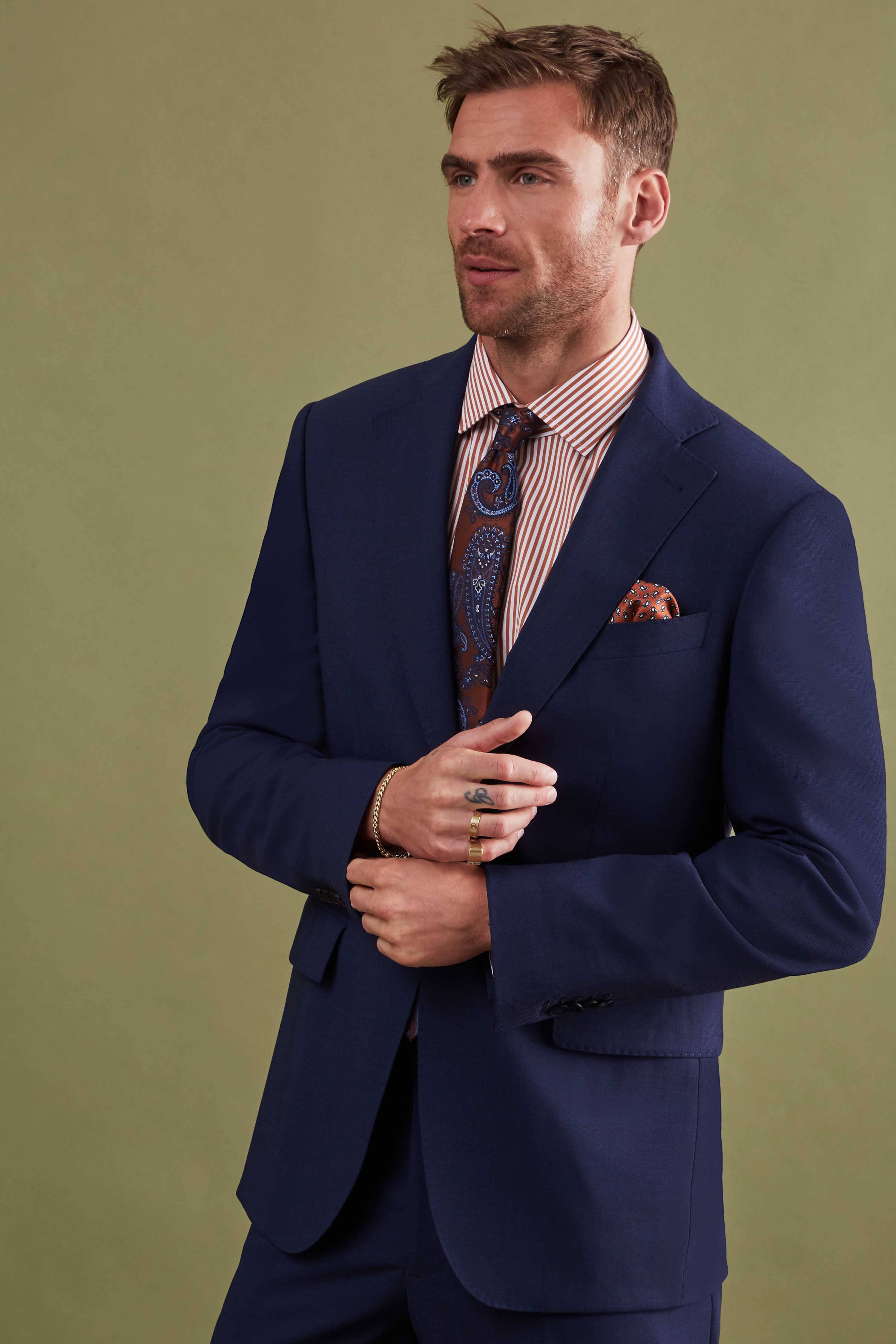 Wilder Tailored Fit Navy Wool Suit - ARCHIVE — Twisted Tailor