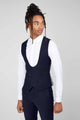 Drake Skinny Fit Dark Navy Wool Waistcoat - ARCHIVE