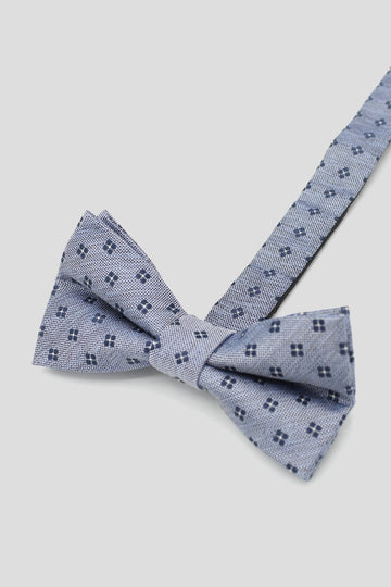 Shelby & Sons Monty Blue Bow Tie with Micro-Print