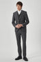 Uptown Slim Fit Grey Tweed Wool Suit