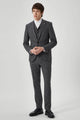 Uptown Slim Fit Grey Tweed Wool Suit