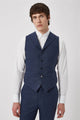 Uptown Slim Fit Navy Wool Waistcoat