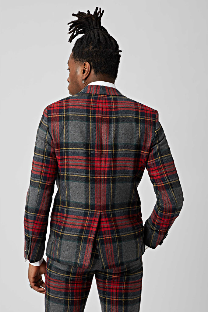 Twisted Tailor Horley Black Shirt with Geometric Flocking
