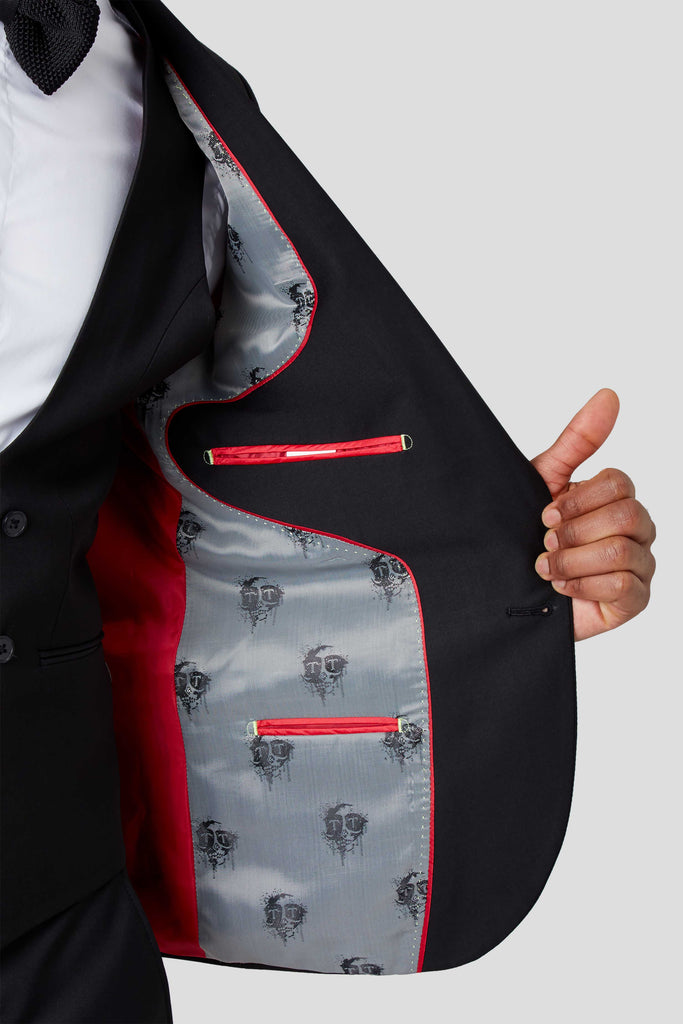 Twisted Tailor Ellroy Skinny Fit Black Suit