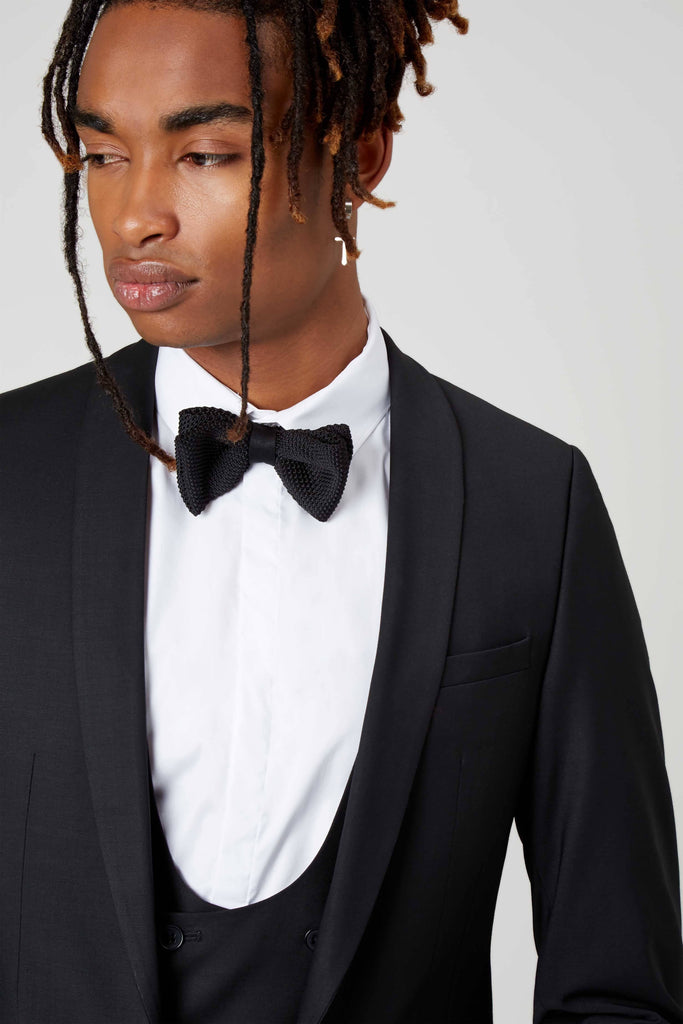 Twisted Tailor Ellroy Skinny Fit Black Suit Jacket