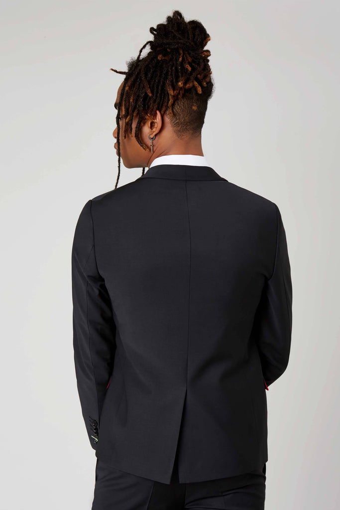Twisted Tailor Ellroy Skinny Fit Black Suit Jacket