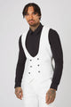 Drake Skinny Fit White Cotton Waistcoat - ARCHIVE