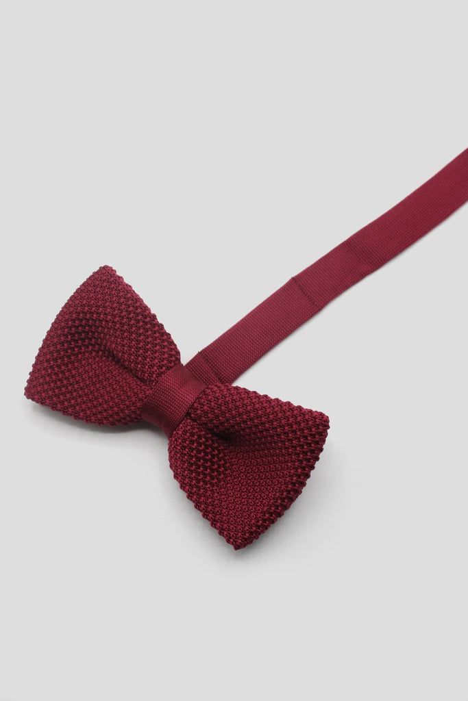 Twisted Tailor Jagger Beer Red Knitted Bow Tie