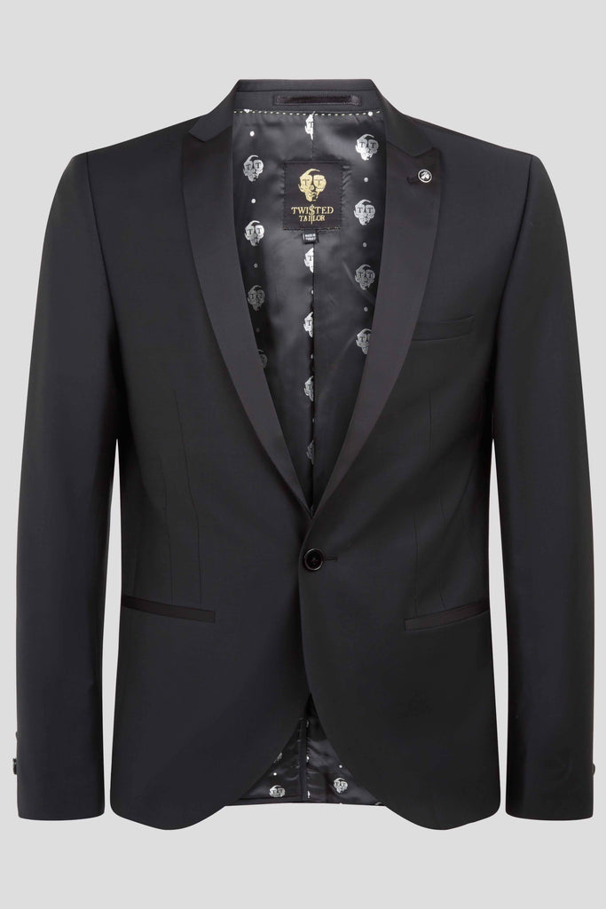 Twisted Tailor Kingdon Black Dinner Jacket