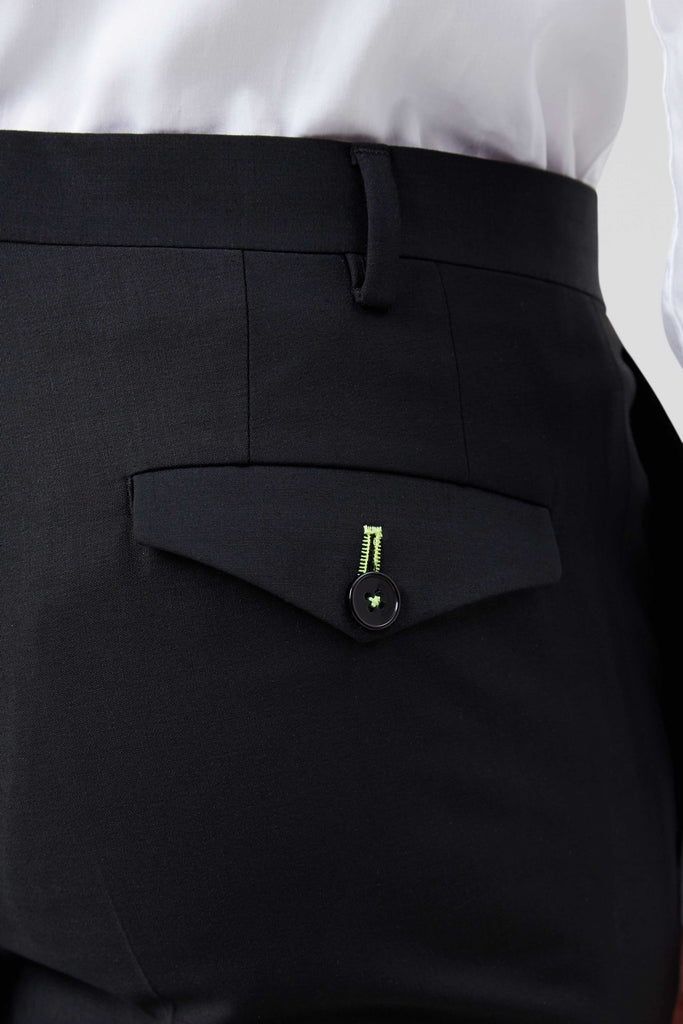 Twisted Tailor Kingdon Black Dinner Suit Trousers