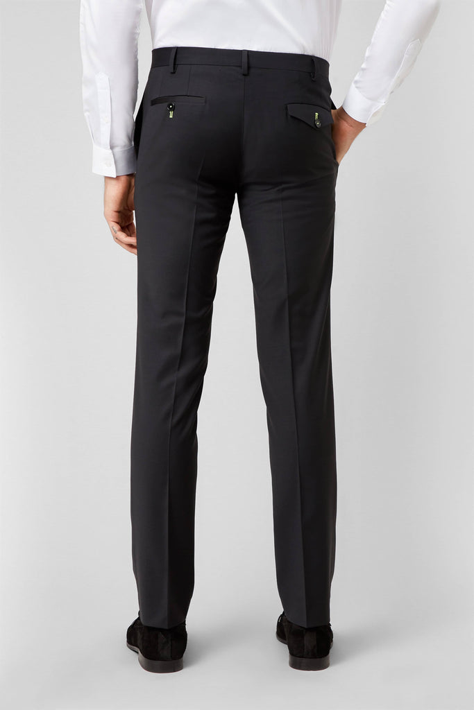 Twisted Tailor Kingdon Black Dinner Suit Trousers