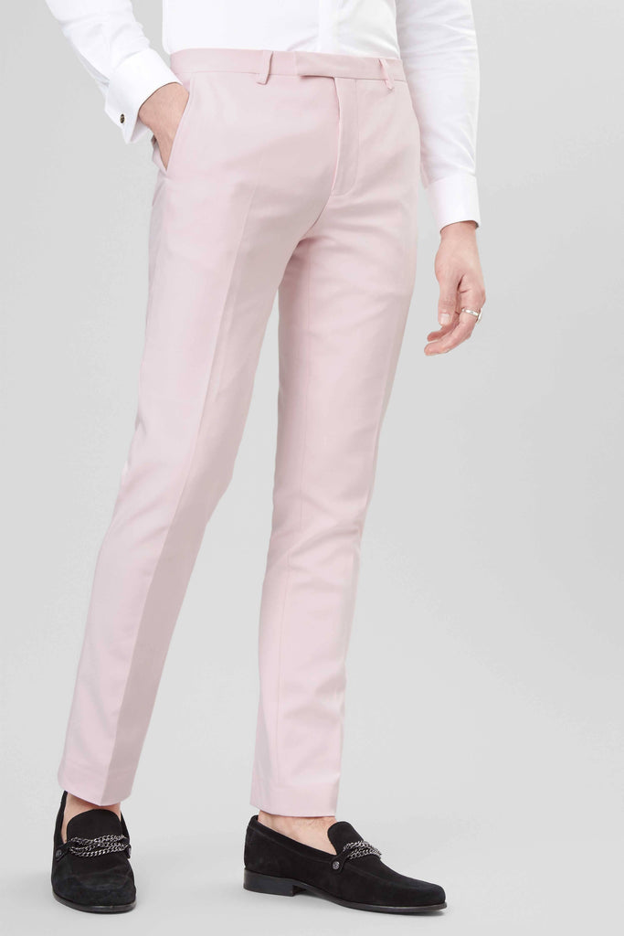 Twisted Tailor Liverpool Skinny Fit Pink Wedding Suit Trousers