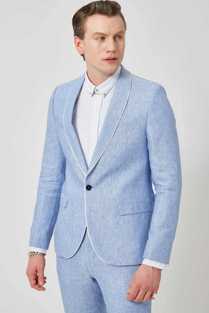 Twisted-Tailor-runner-Skinny-Fit-Blue-Linen-Jacket-with-Piping