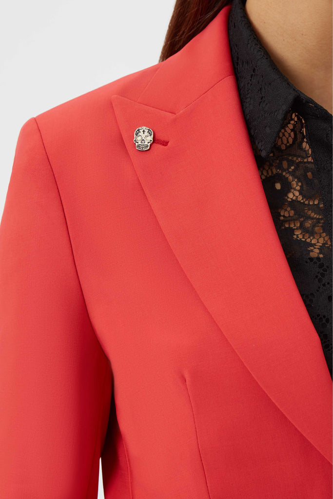 Twisted Tailor Womenswear Gehry Bright Red Suit Jacket