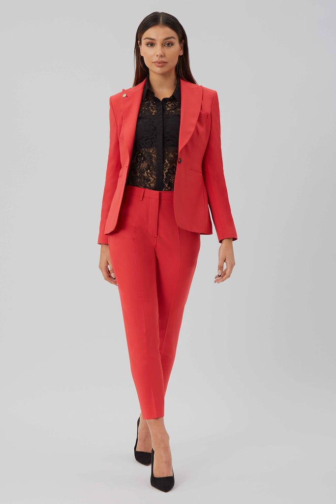 Twisted Tailor Womenswear Gehry Bright Red Suit Jacket