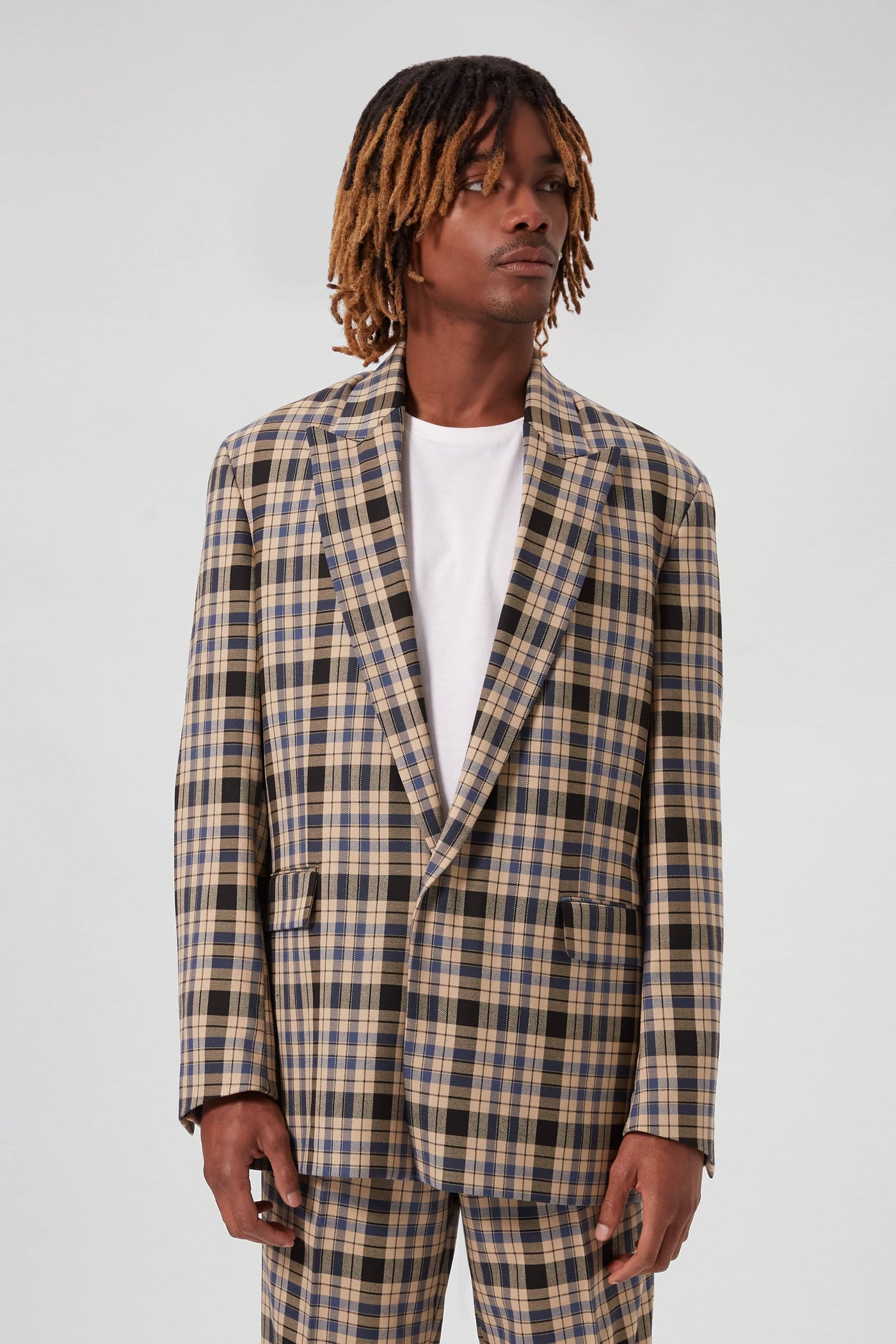 Digne Oversized Brown Check Suit - ARCHIVE