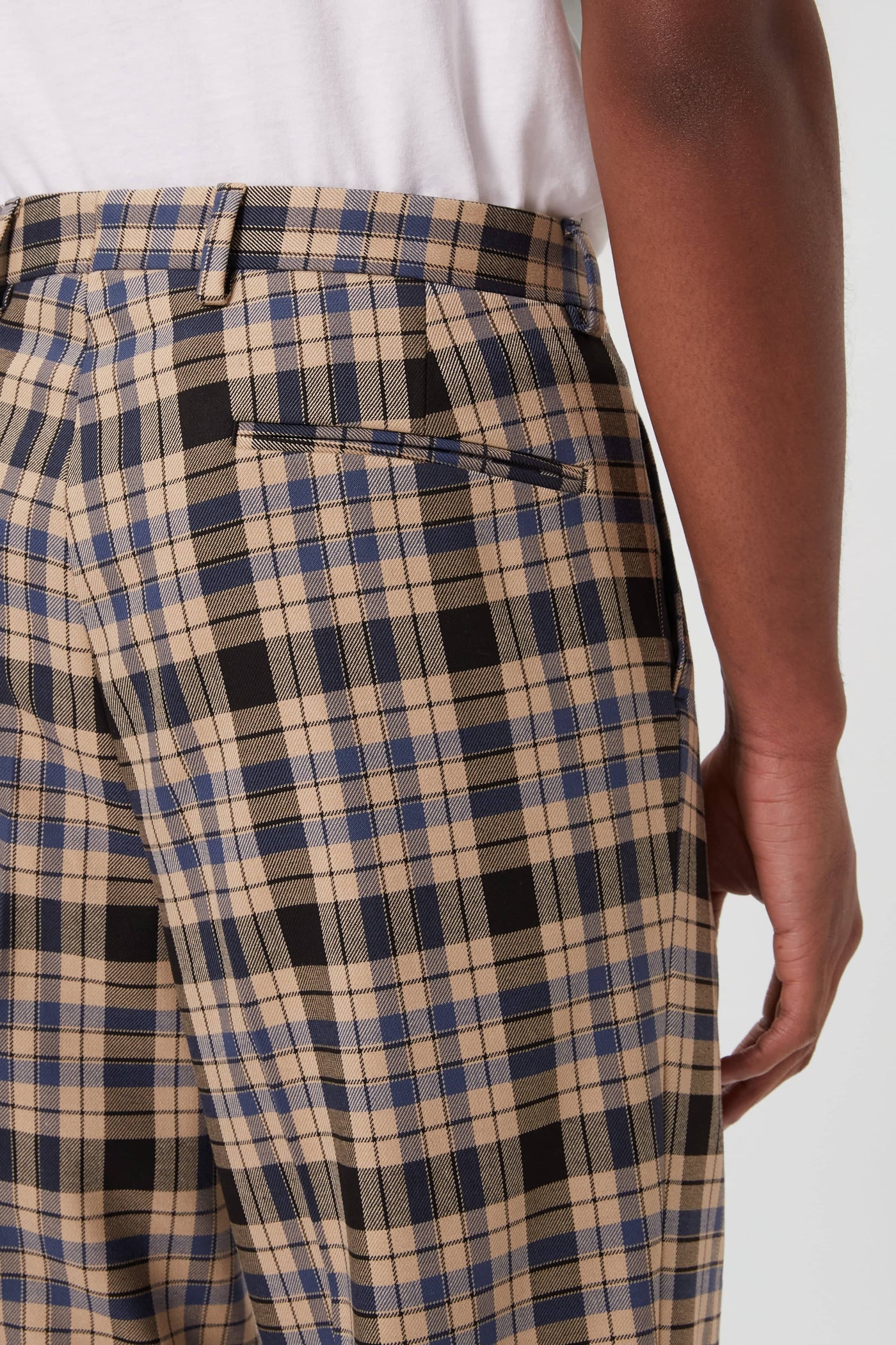 Digne Oversized Brown Check Trousers - ARCHIVE
