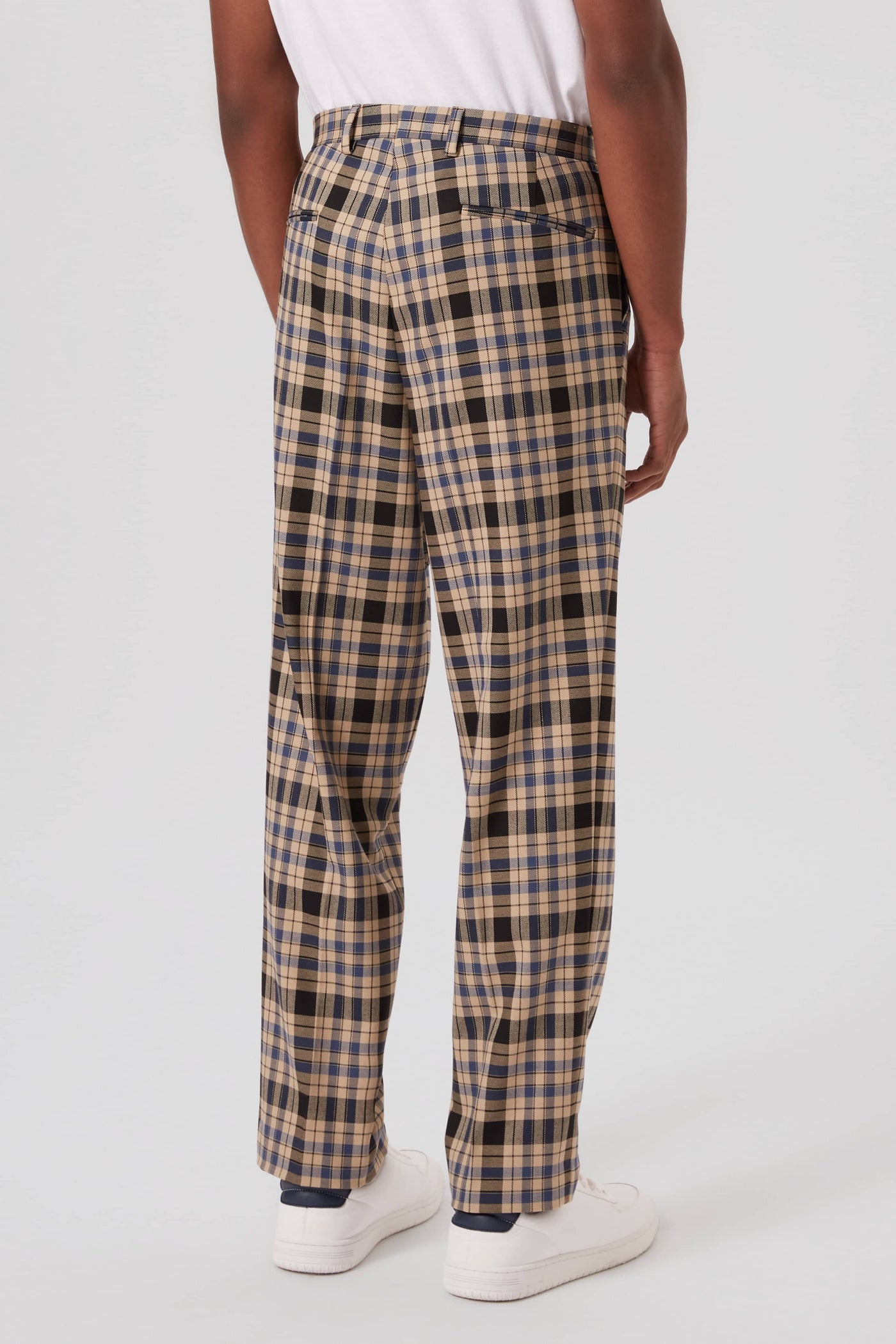 Digne Oversized Brown Check Trousers - ARCHIVE