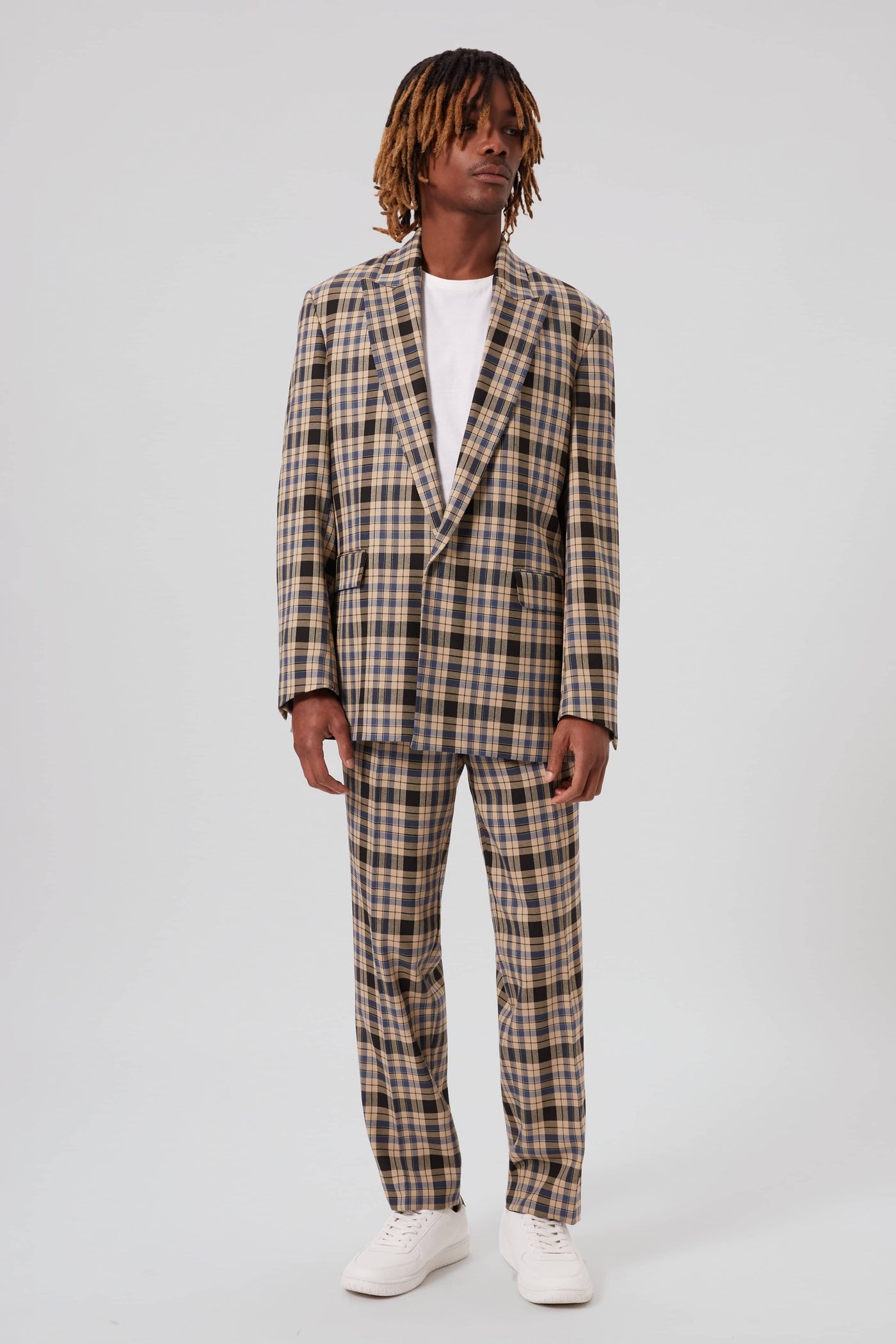 Digne Oversized Brown Check Trousers - ARCHIVE