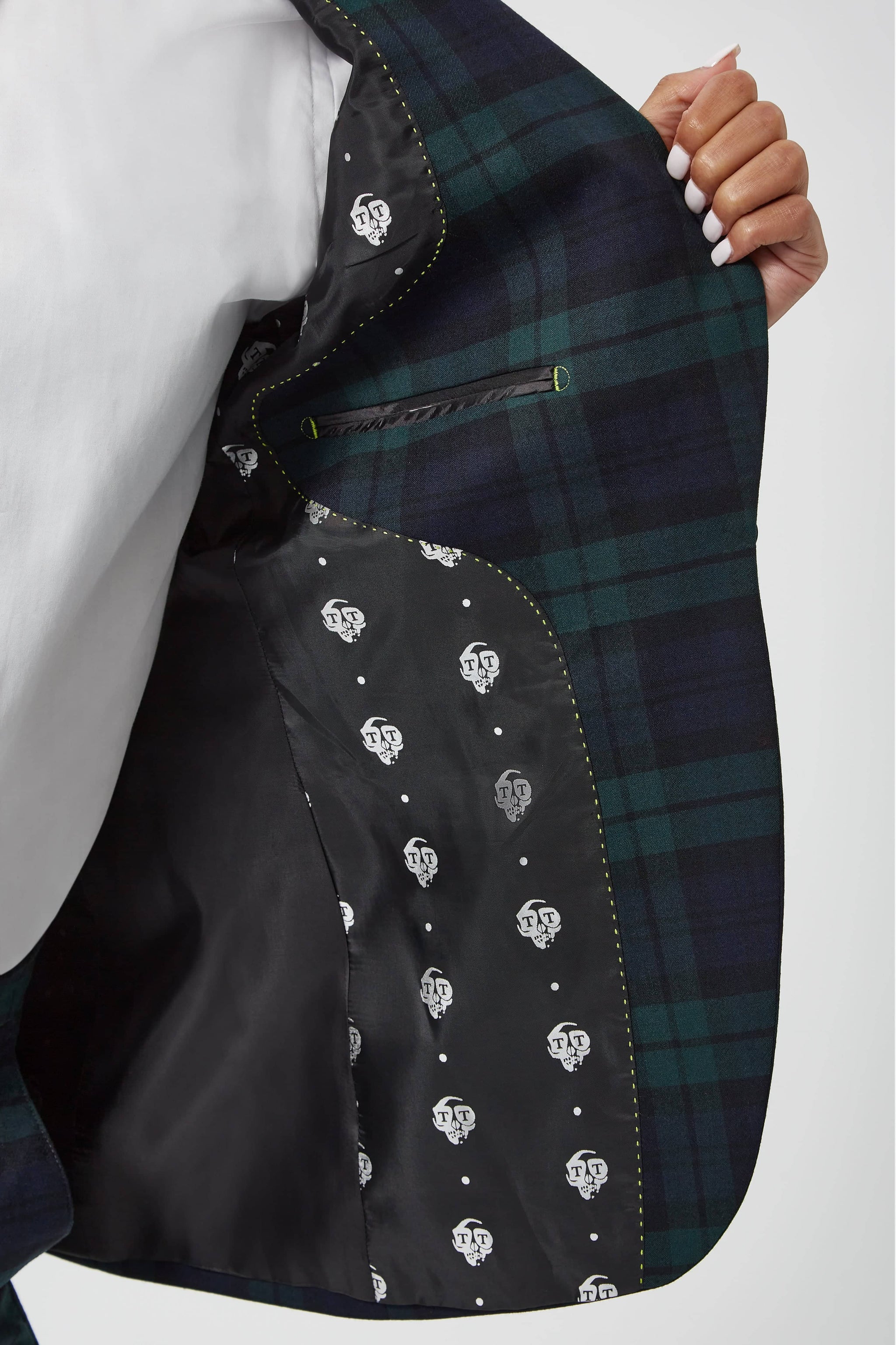 Tartan jacket top